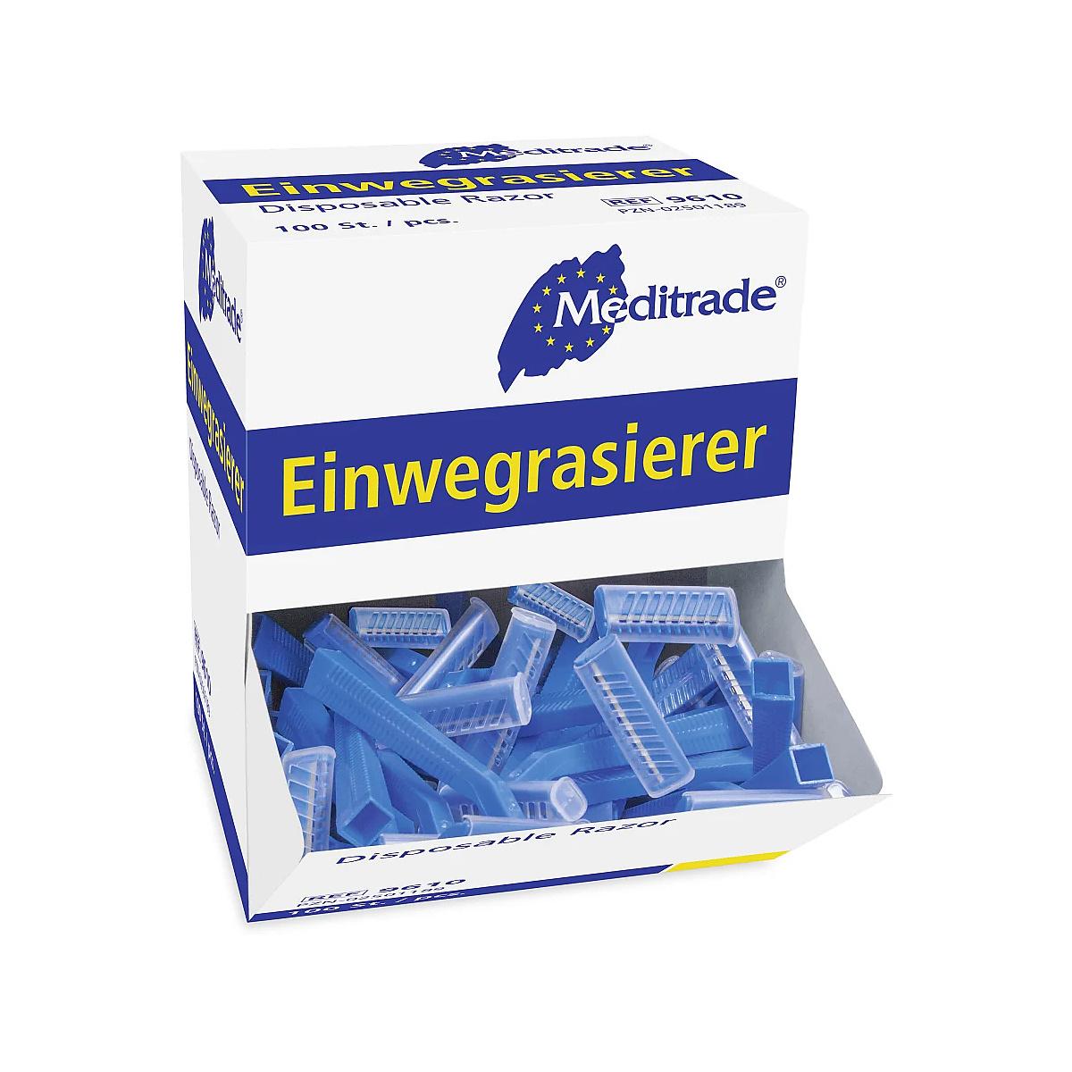 Einwegrasierer blau, einschneidig