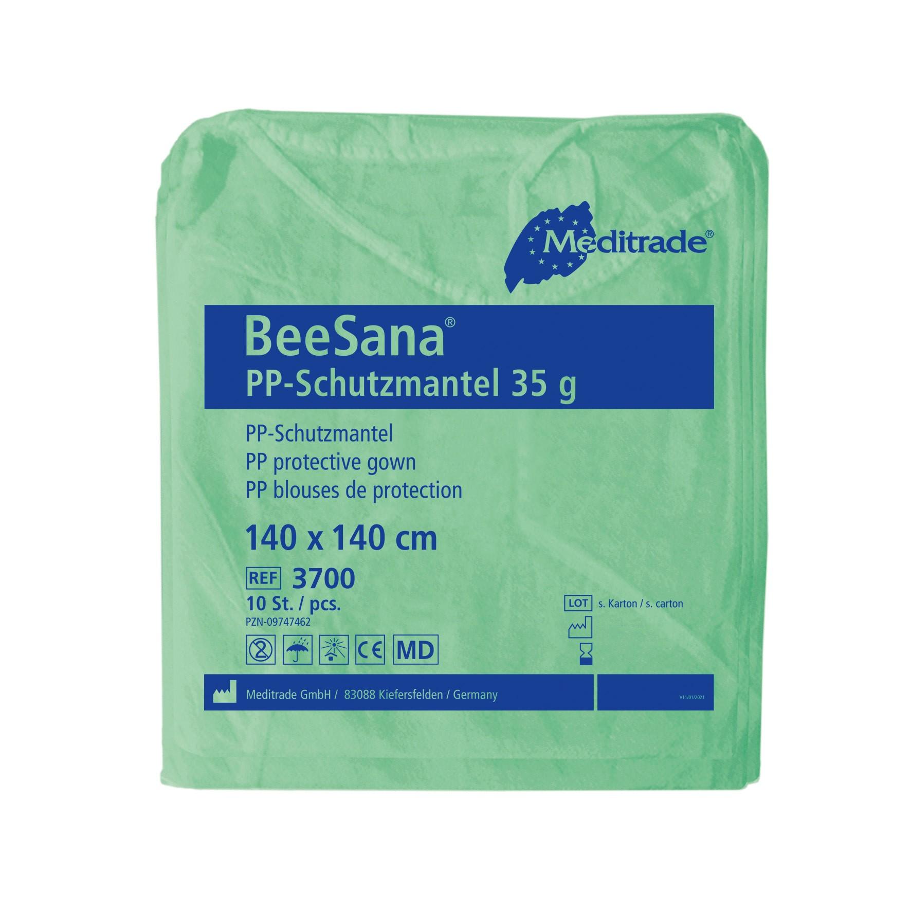 BeeSana PP-Schutzmantel 35 g 140 x 140 cm, grün