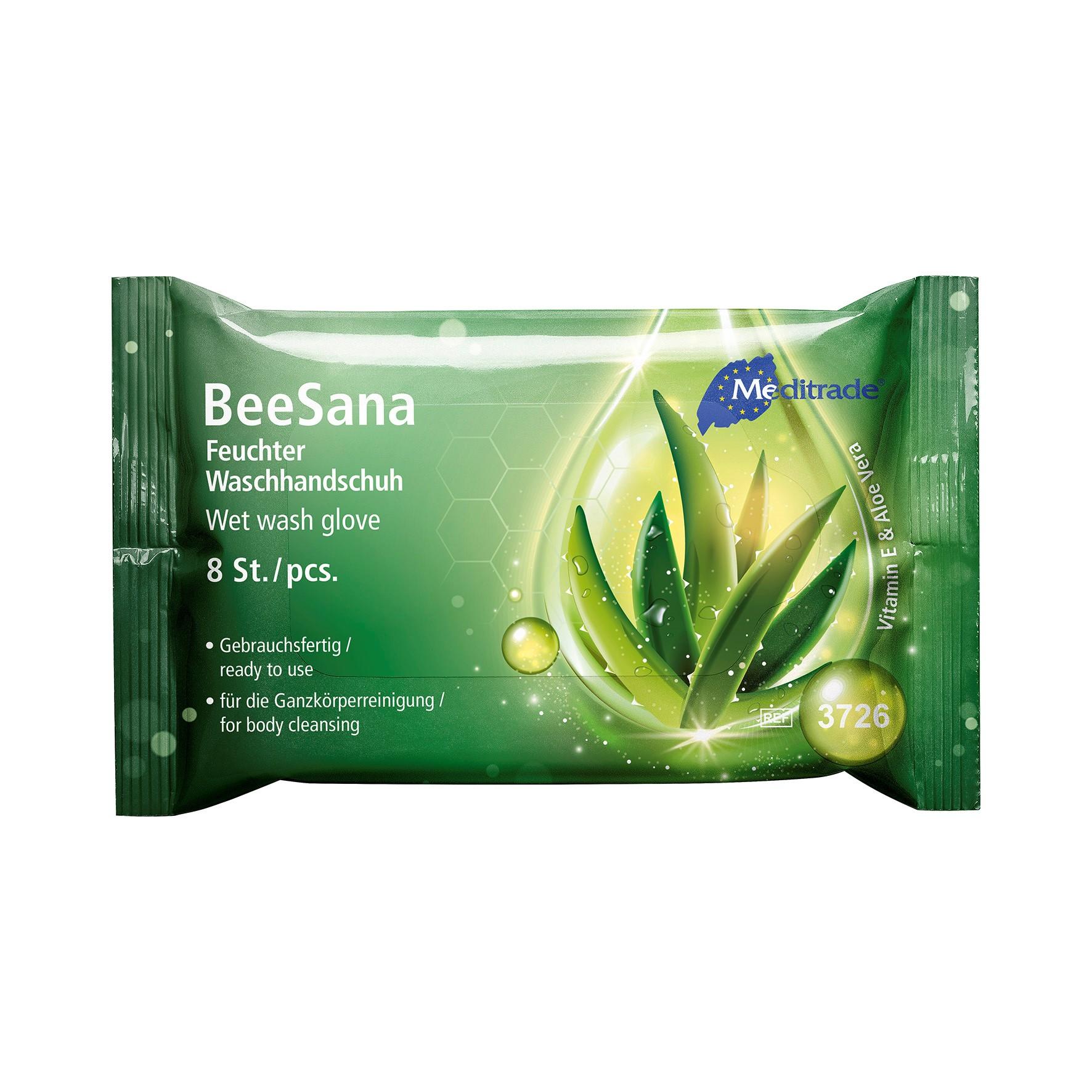 BeeSana® Feuchter Waschhandschuh Flowpack