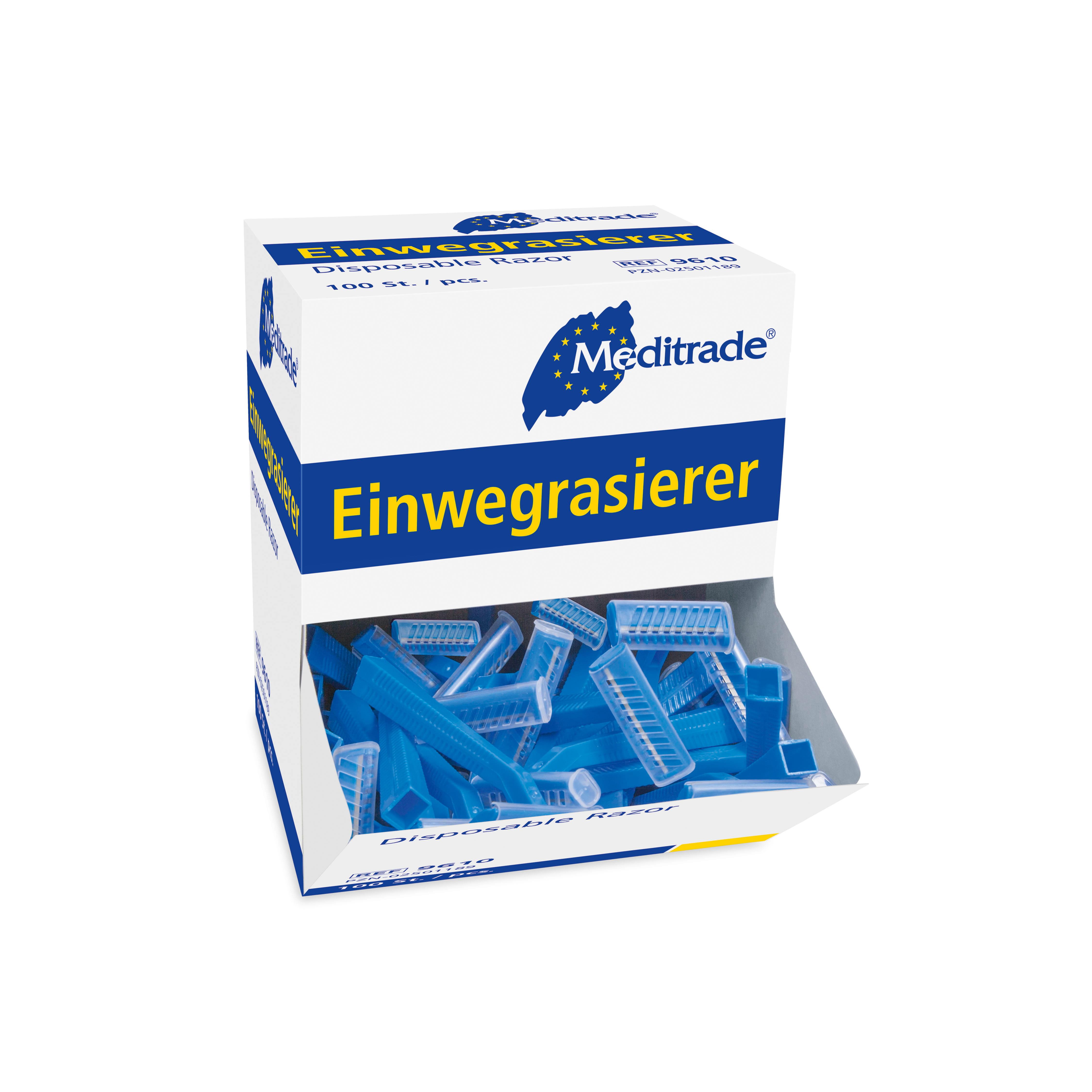 Einwegrasierer blau, einschneidig