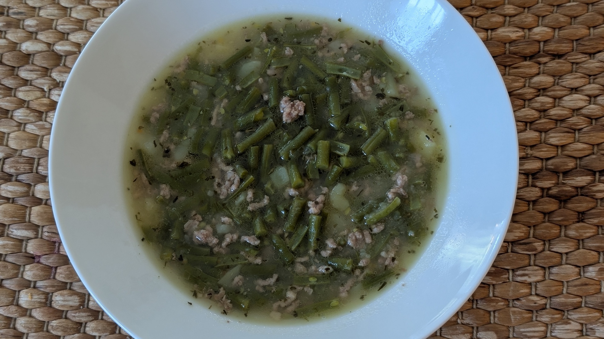 Sopa de judías verdes