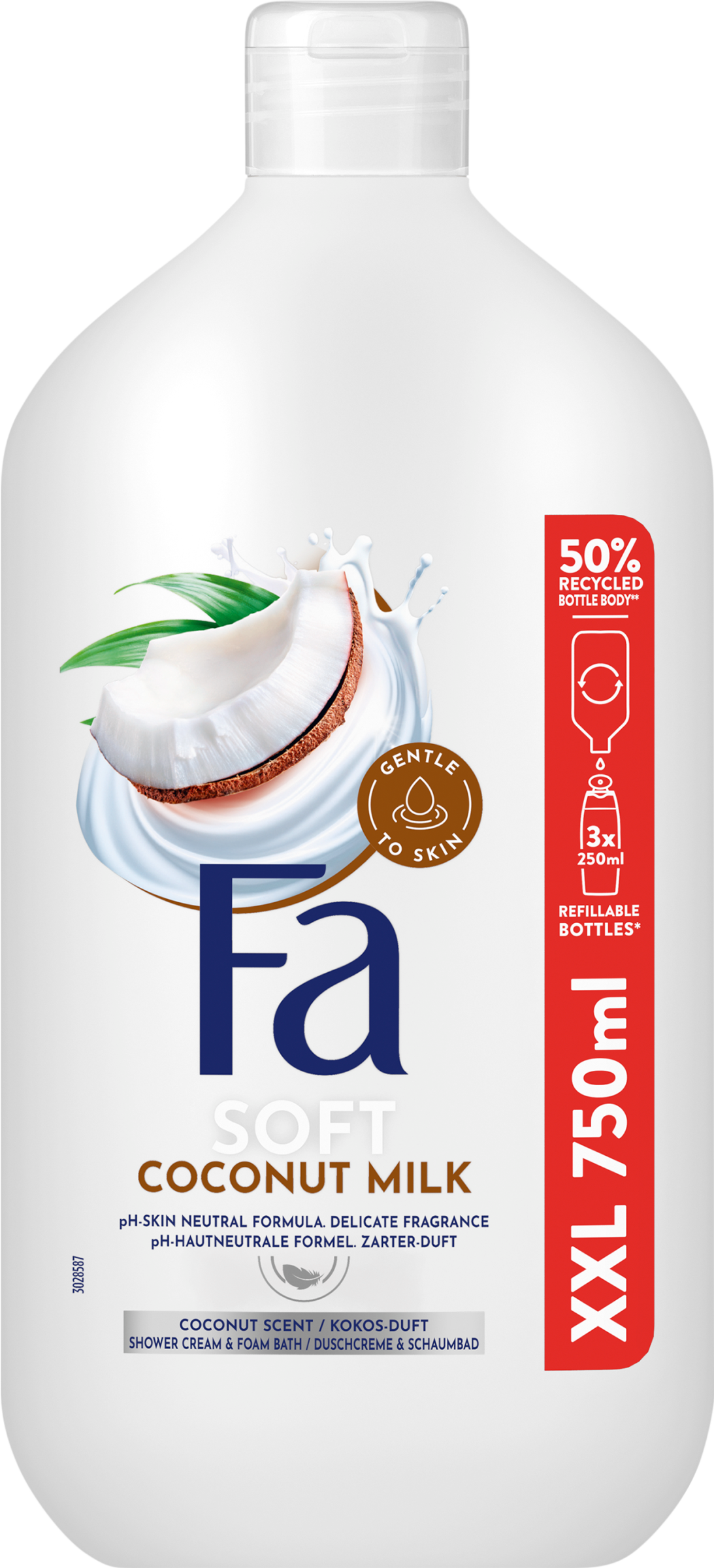 Fa tus- és habfürdő Coconut Milk 750 ml