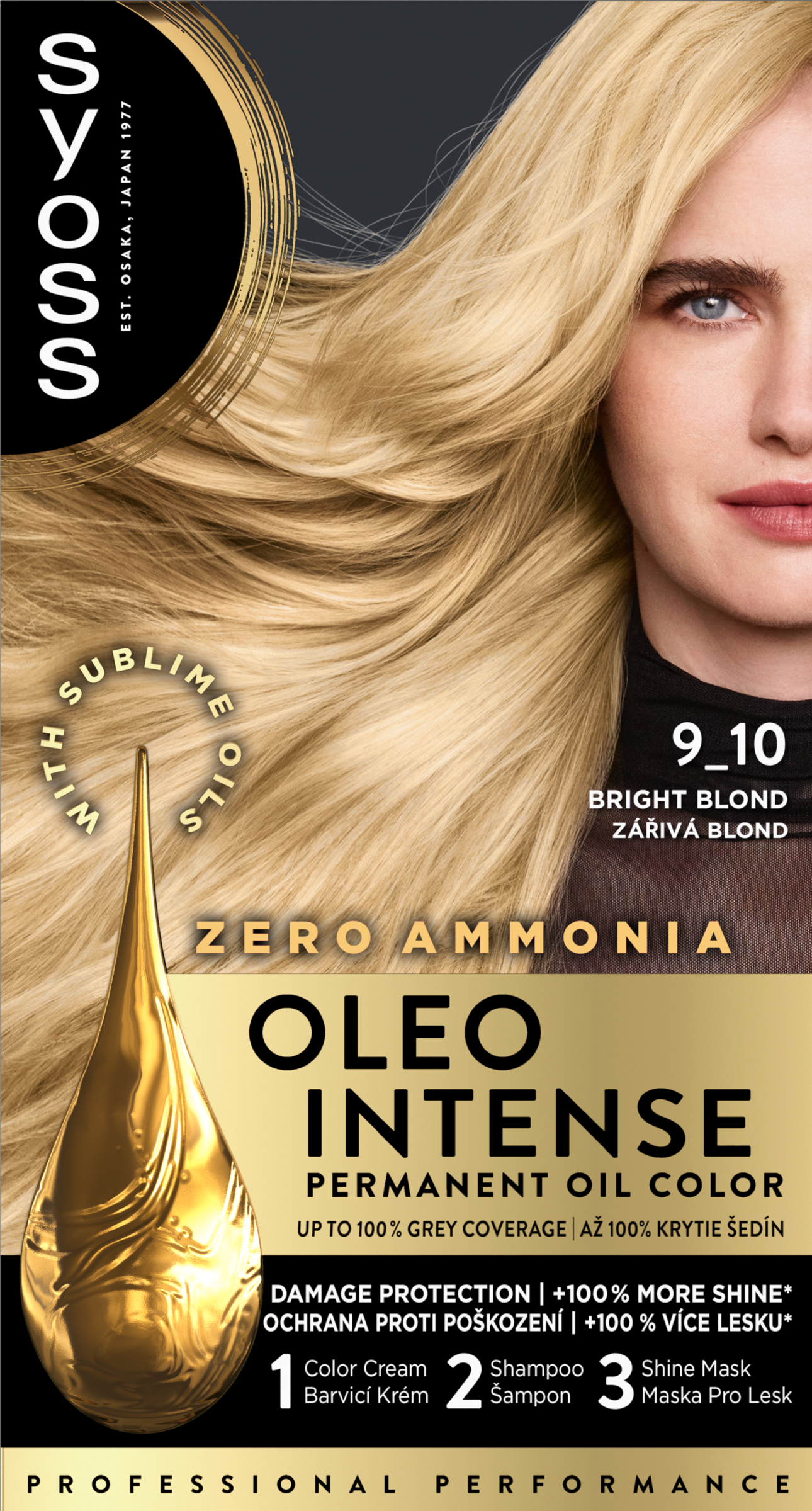 Syoss Color Oleo intenzív olaj hajfesték 9-10 ragyogó szőke