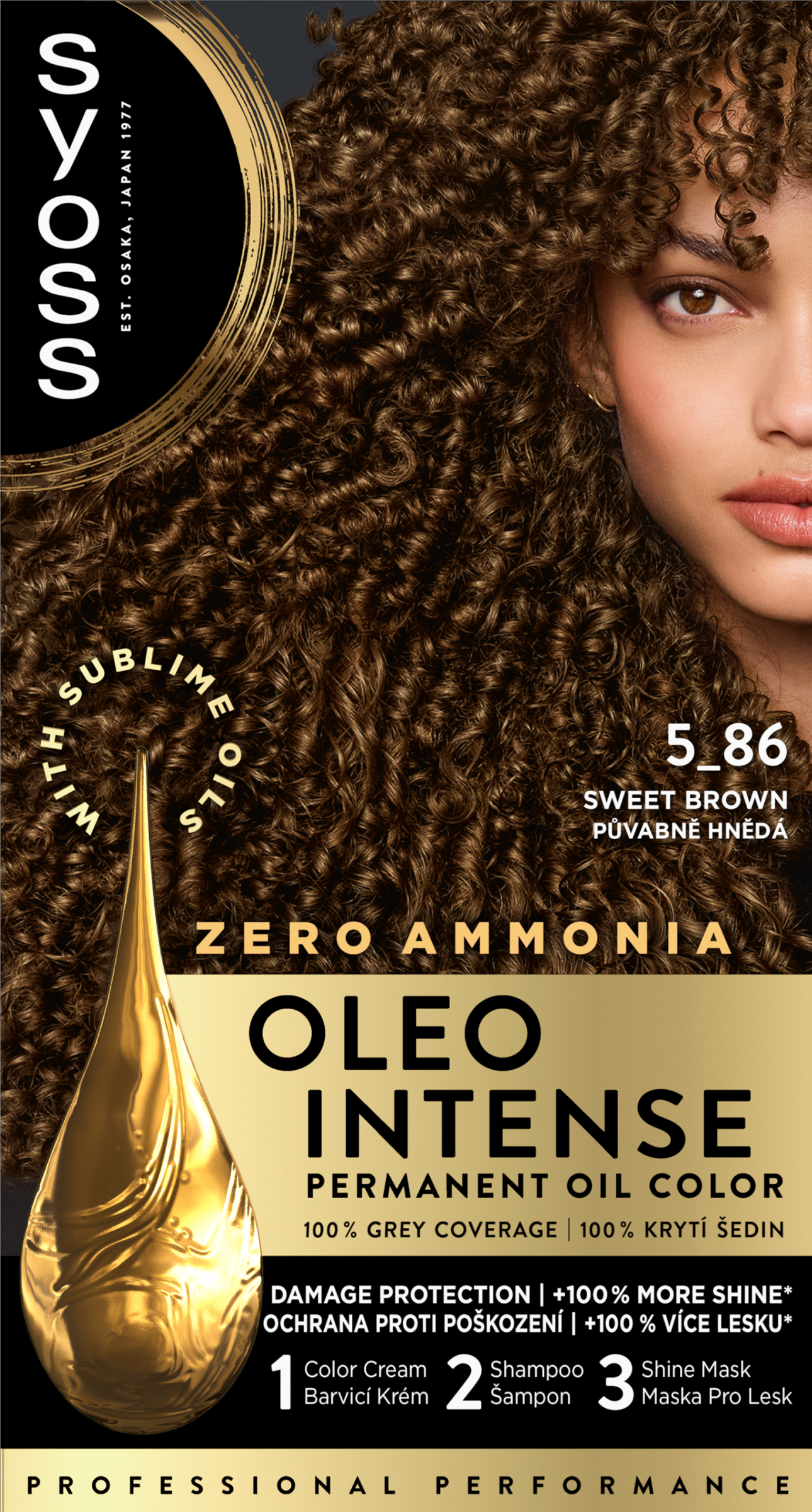 Syoss Color Oleo intenzív olaj hajfesték 5-86 édes barna