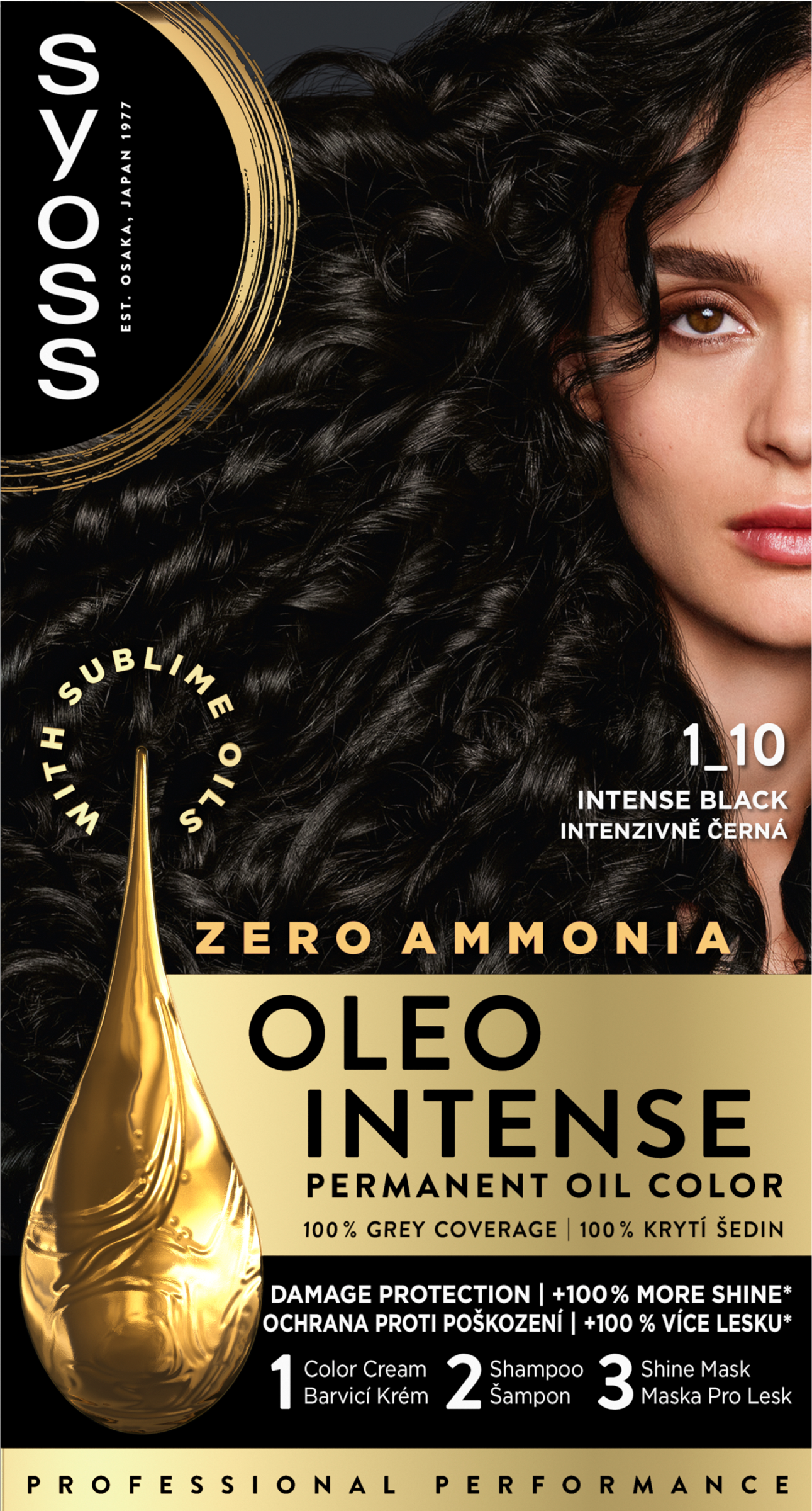 Syoss Color Oleo intenzív olaj hajfesték 1-10 intenzív fekete