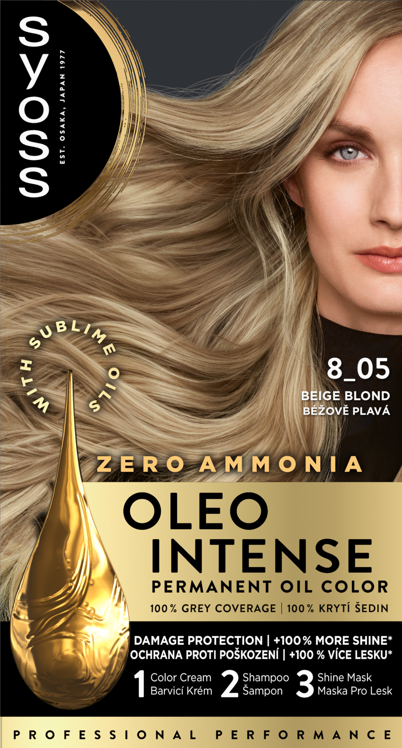 Syoss Color Oleo intenzív olaj hajfesték 8-05 bézsszőke