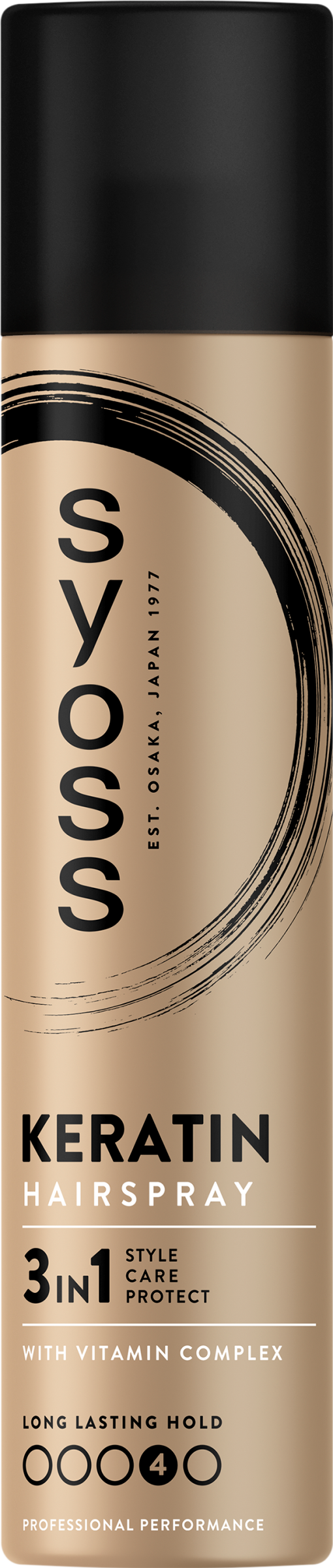 Syoss hajlakk Keratin 3in1 - stílus, ápolás, védelem 300 ml