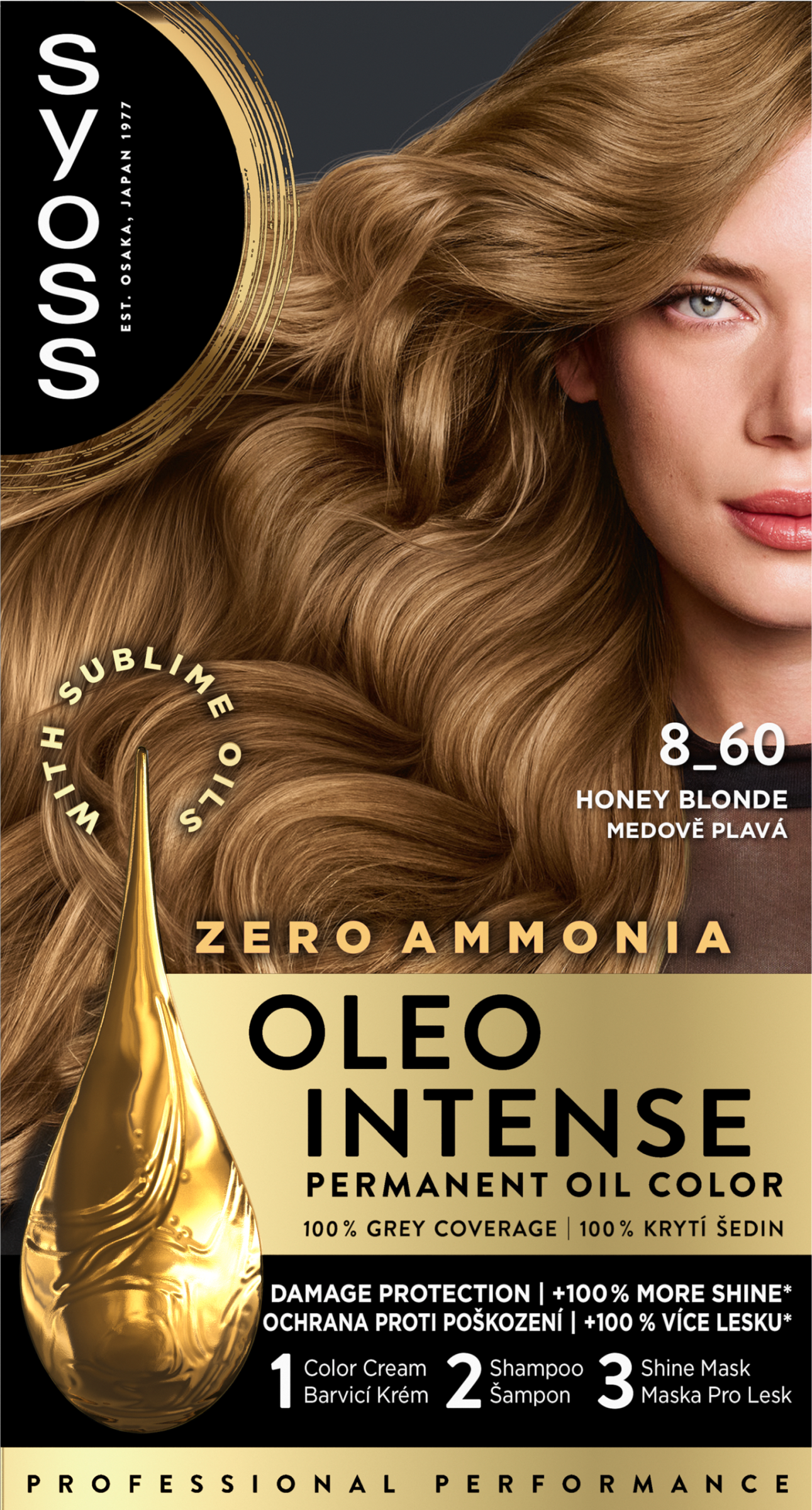 Syoss Color Oleo intenzív olaj hajfesték 8-60 mézszőke