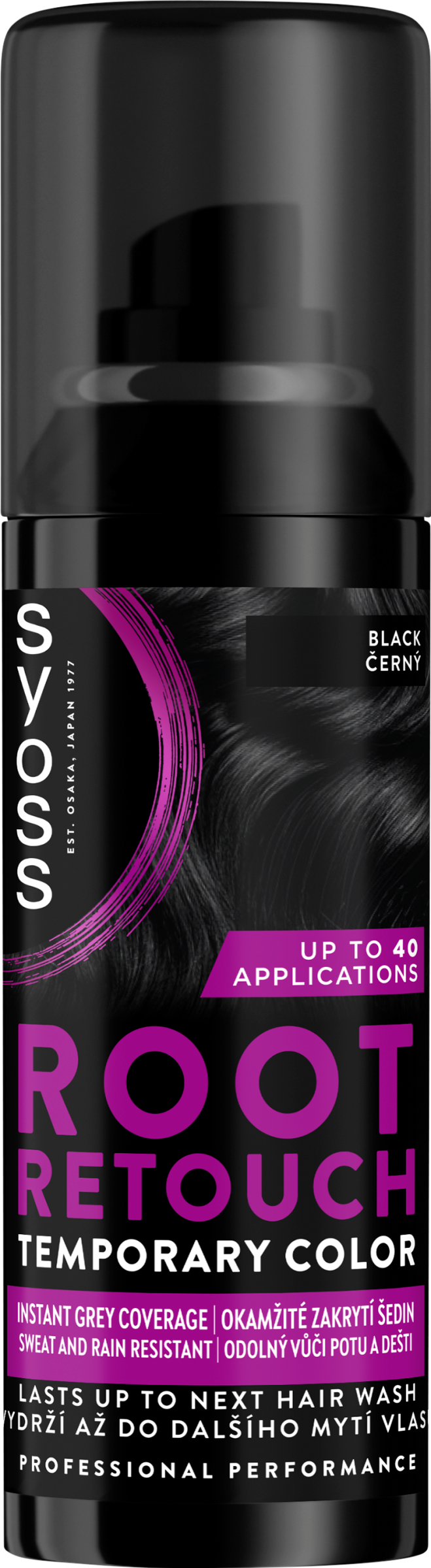 Syoss Root Retoucher Fekete 120 ml