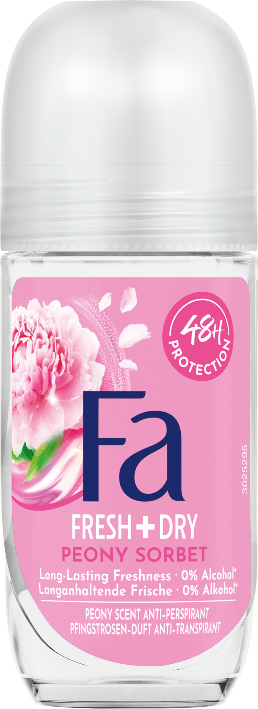 Fa izzadásgátló roll-on Fresh & Dry Peony Sorbet 50 ml
