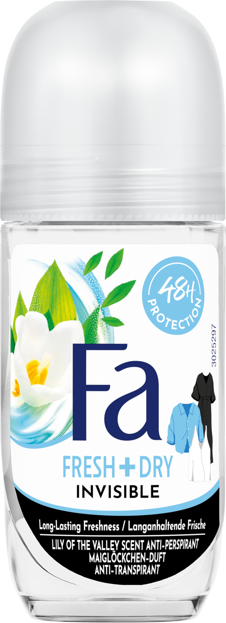 Fa izzadásgátló roll-on Fresh & Dry Invisible 50 ml