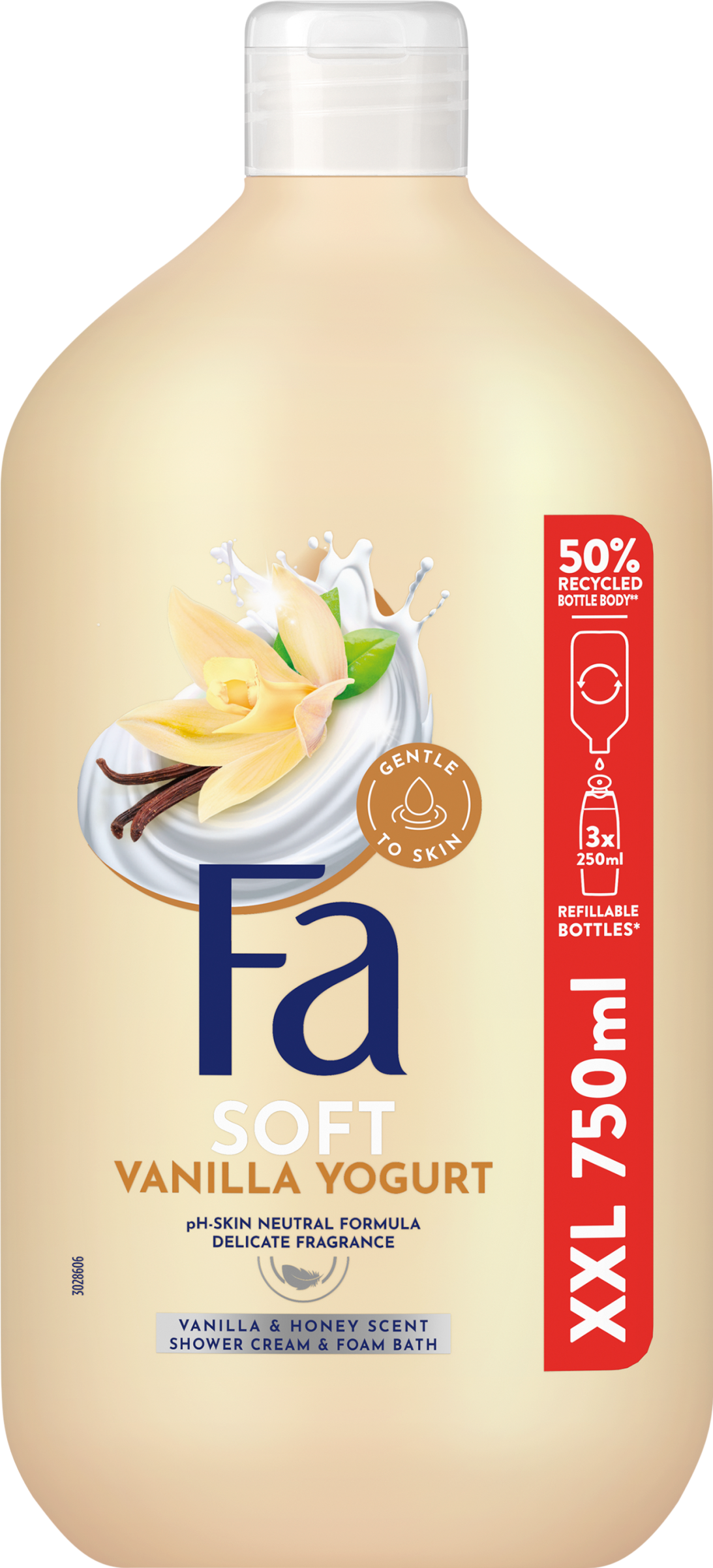 Fa tus- és habfürdő Soft Vanilla Yogurt  750 ml