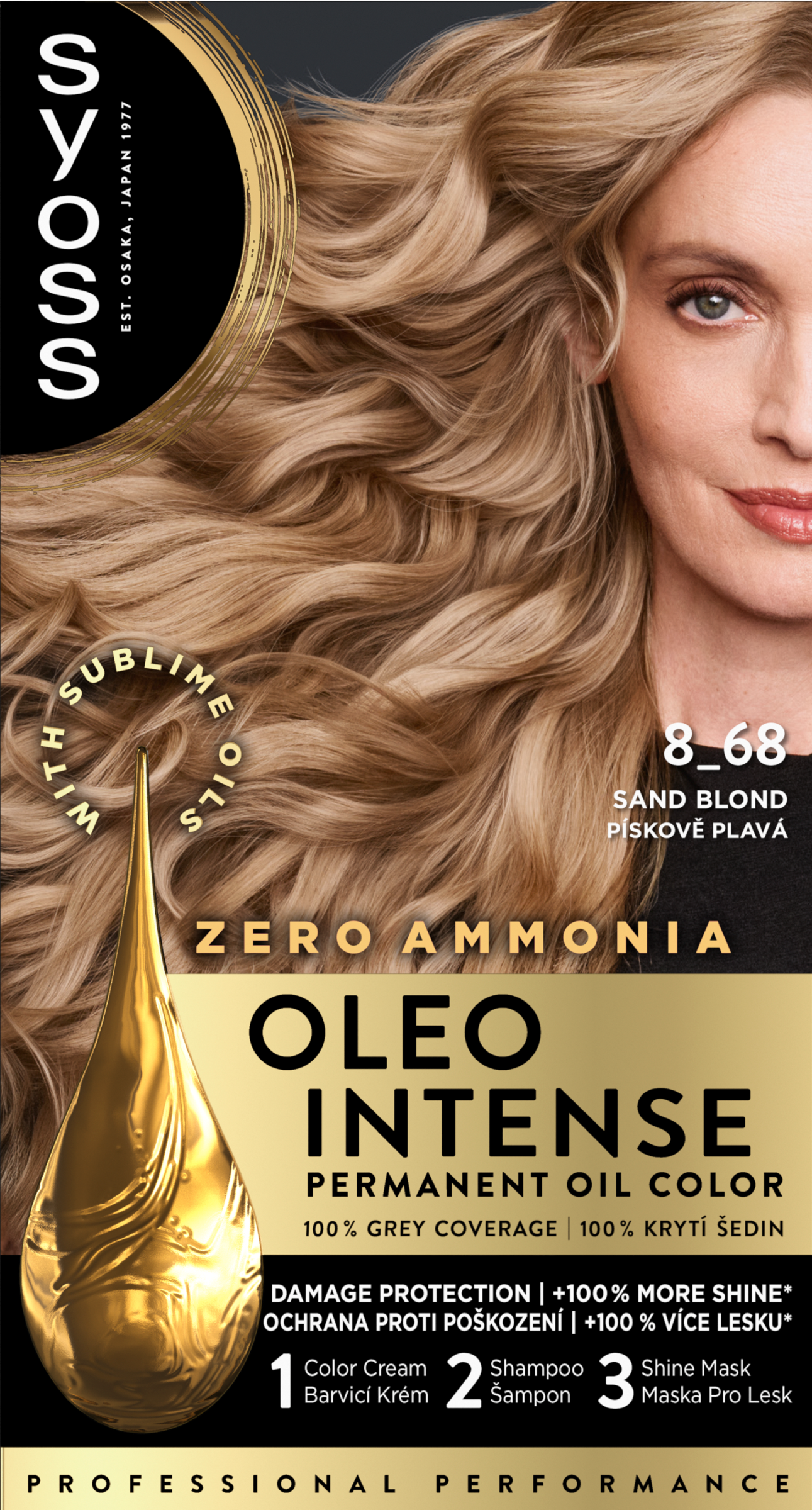 Syoss Color Oleo intenzív olaj hajfesték 8-68 Halvány homok