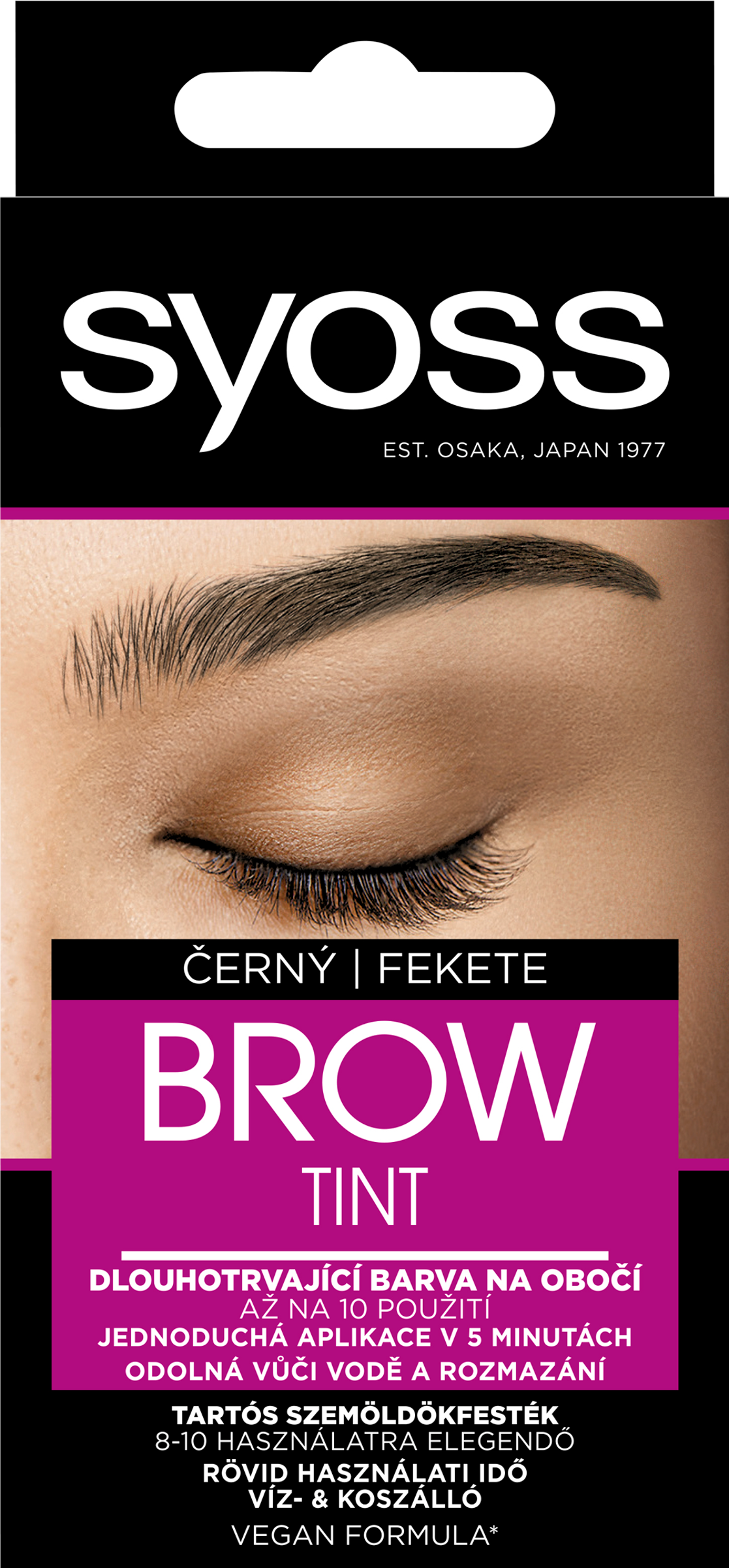 Syoss Brow Tint szemöldökfesték Fekete 10 ml