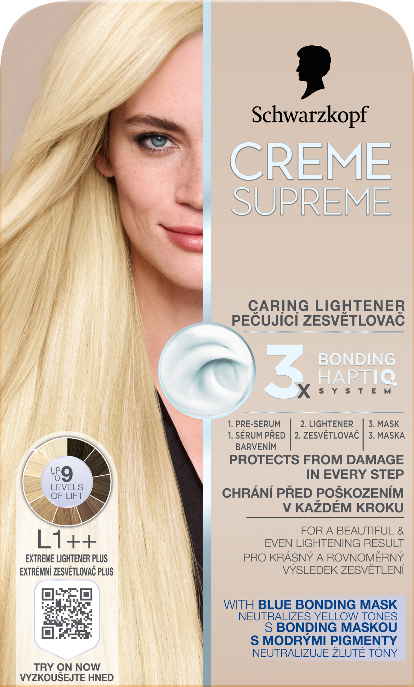 SK Creme Supreme tartós hajfesték L1++ Extrém hajvilágosító plusz