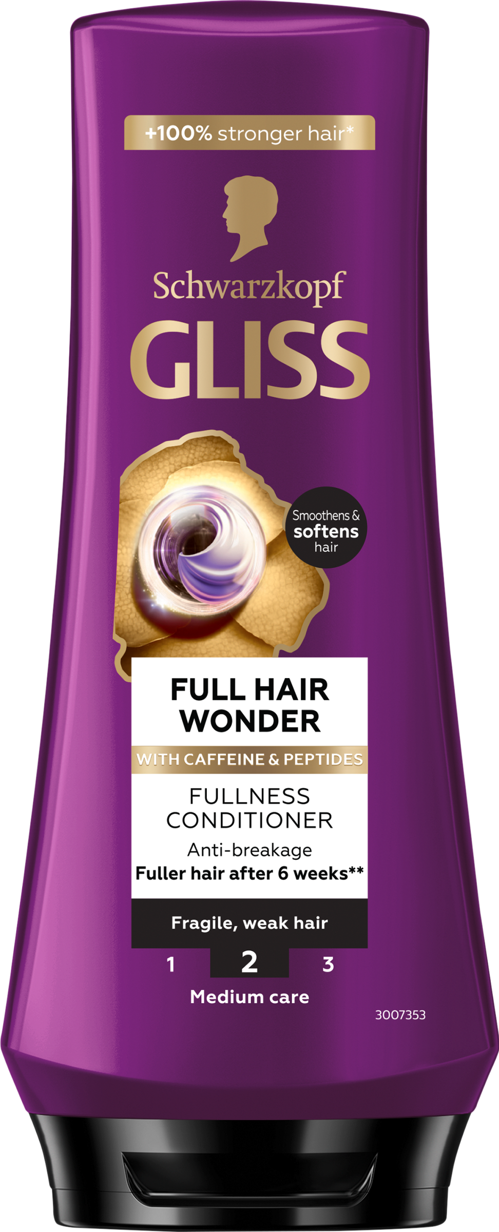 Gliss balzsam Full Hair Wonder koffeinnel + peptidekkel, 200 ml