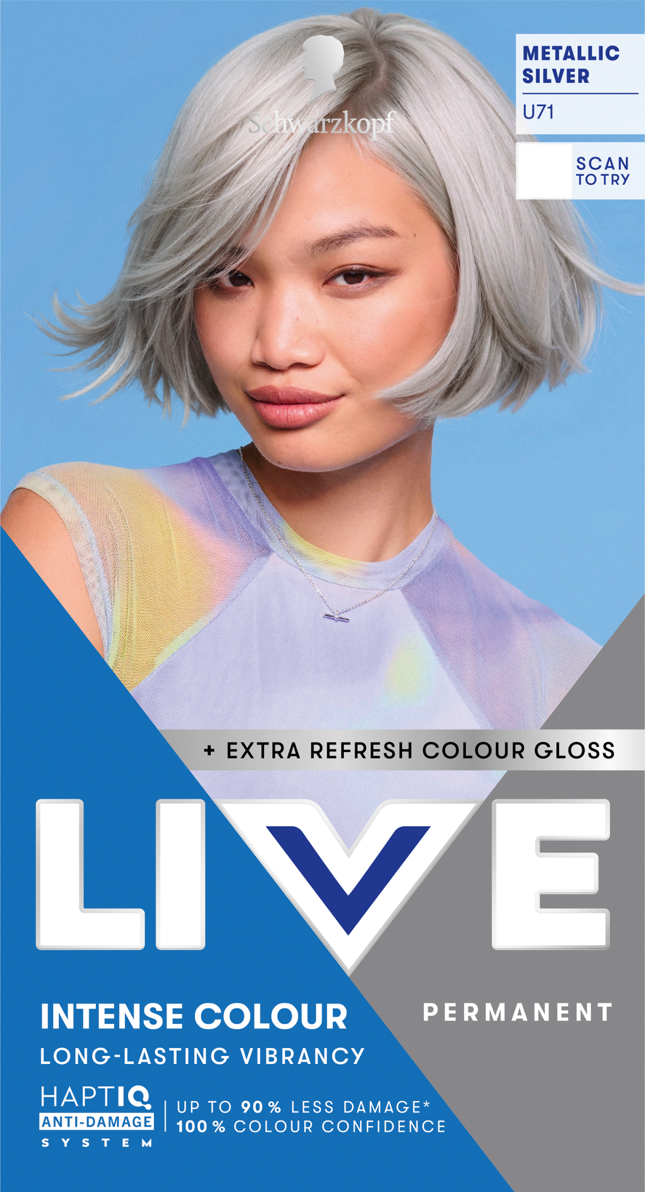Schwarzkopf Live U71 Urban Metallics Ezüst metál - tartós hajfesték