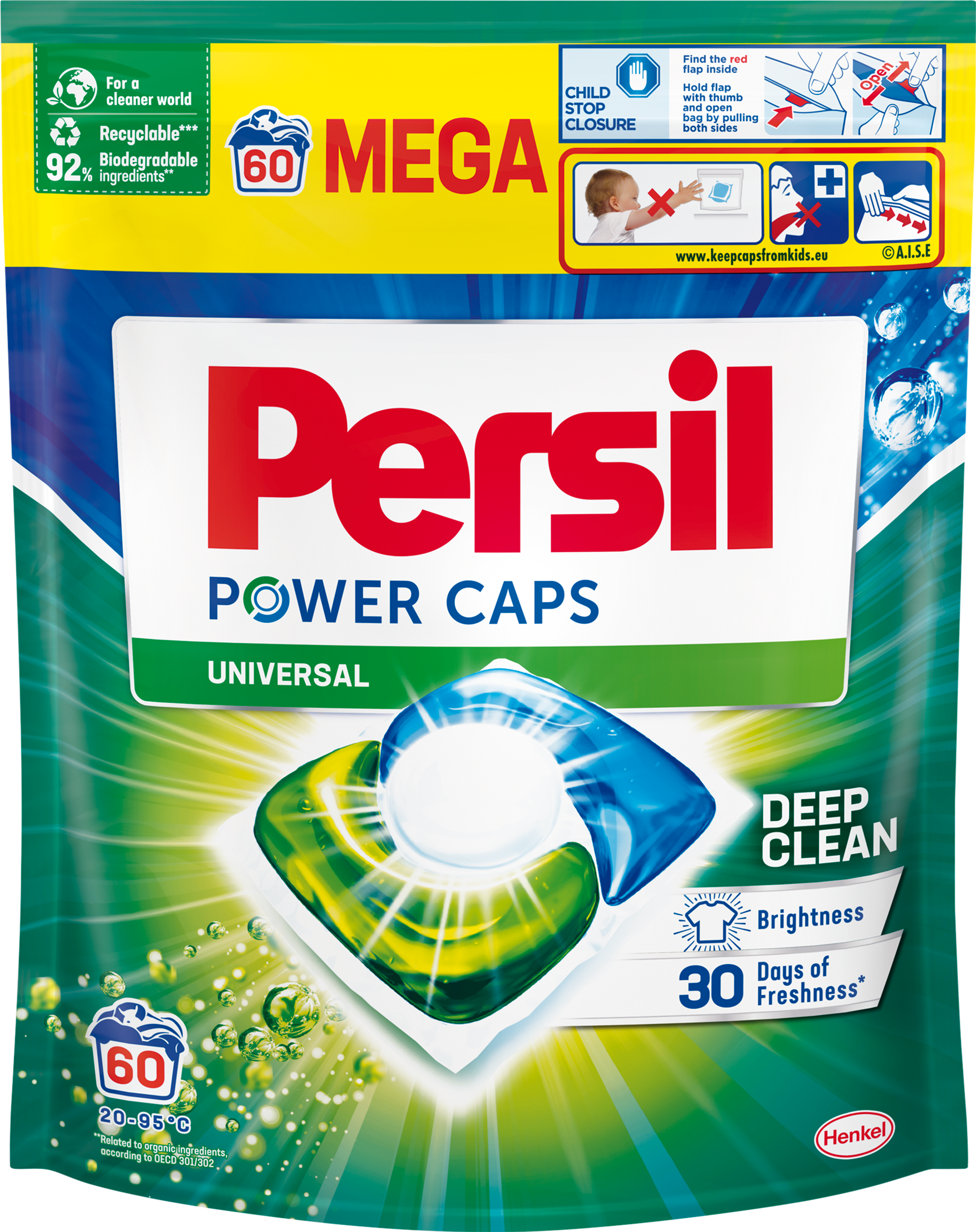Persil Power Caps Universal mosókapszula 60 mosás