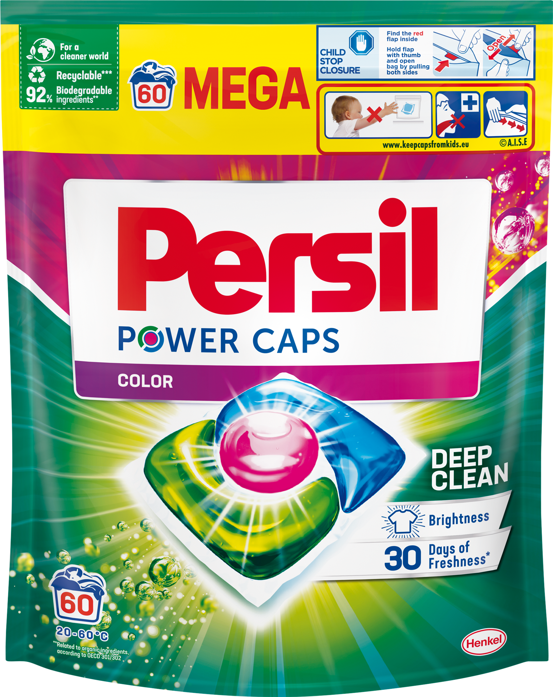Persil Power Caps Color mosókapszula 60 mosás
