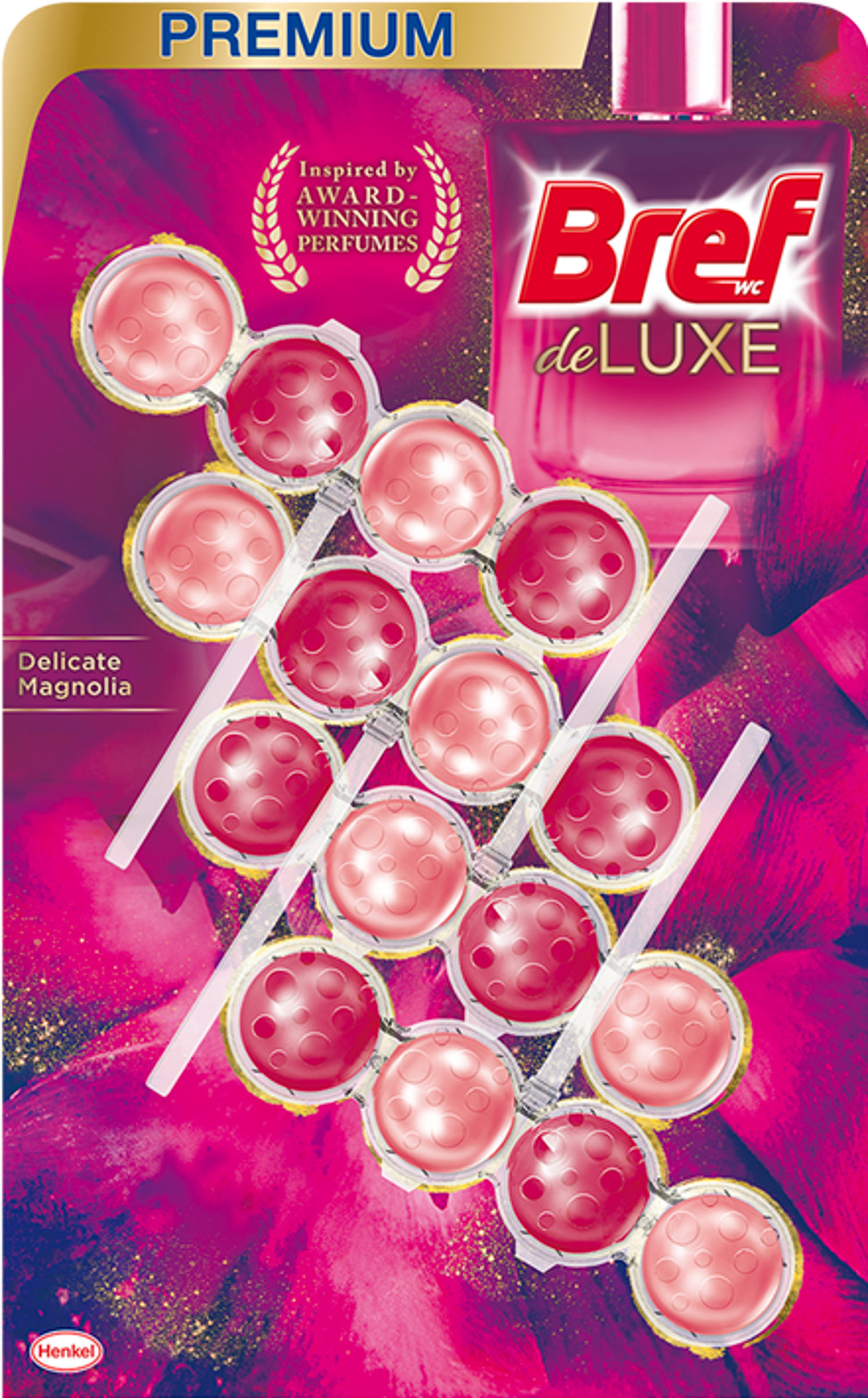 Bref DeLuxe Magnolia toalett frissítő 4x50g