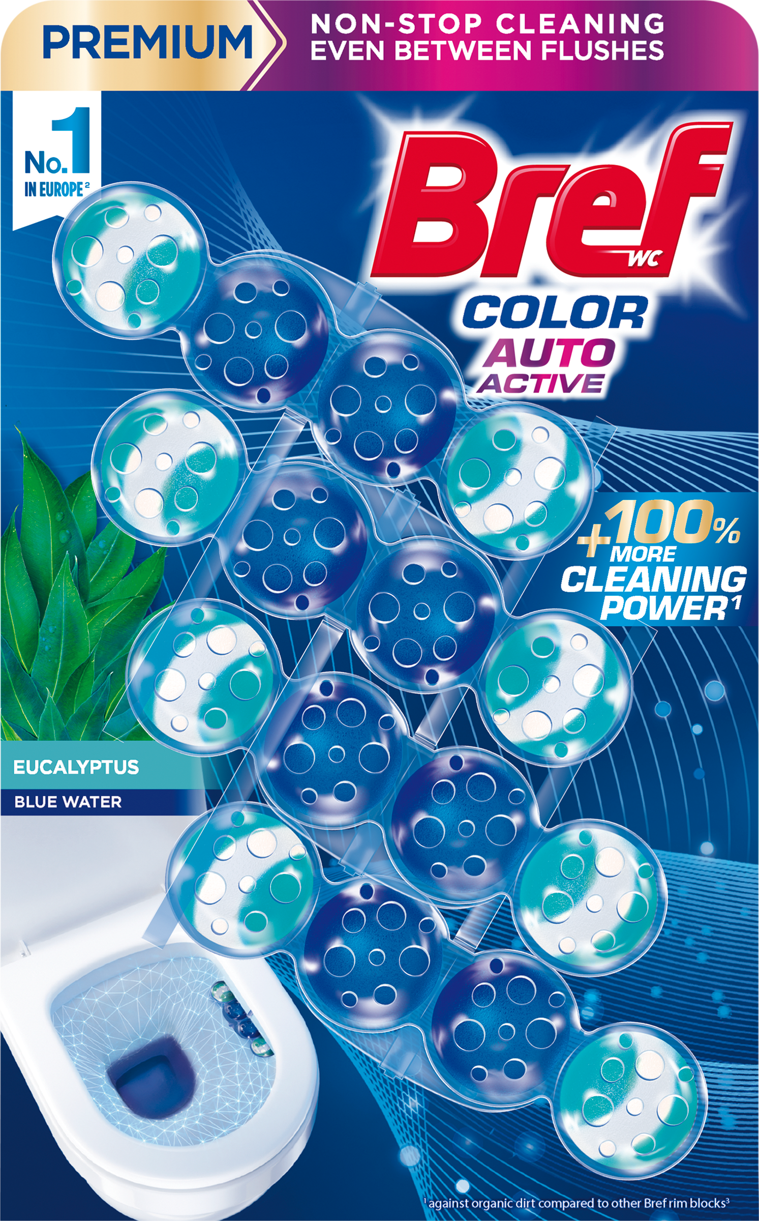 Bref Color Auto Active Eucalyptus 4x50g