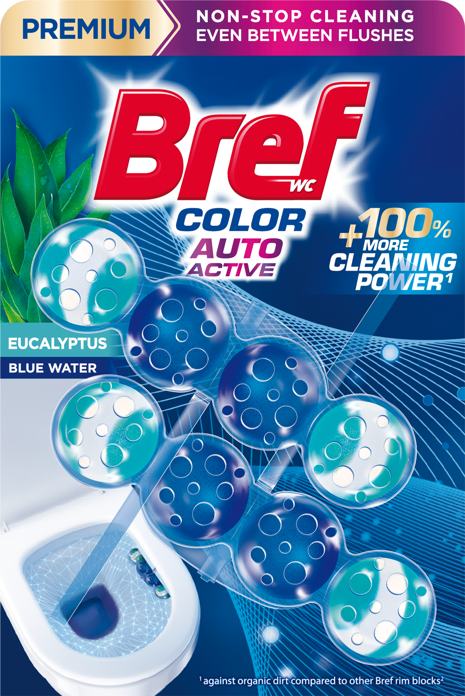 Bref Color Auto Active Eucalyptus 2x50g