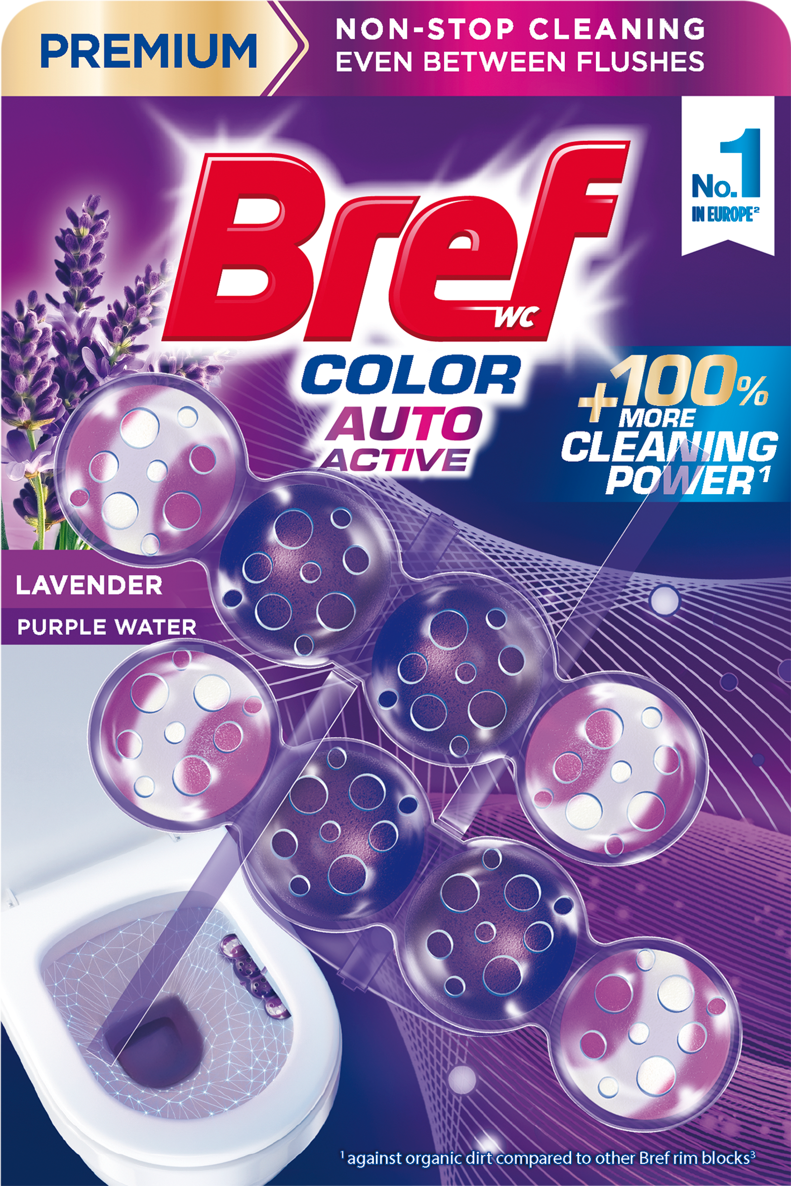Bref Color Auto Active Lavender 2x50g