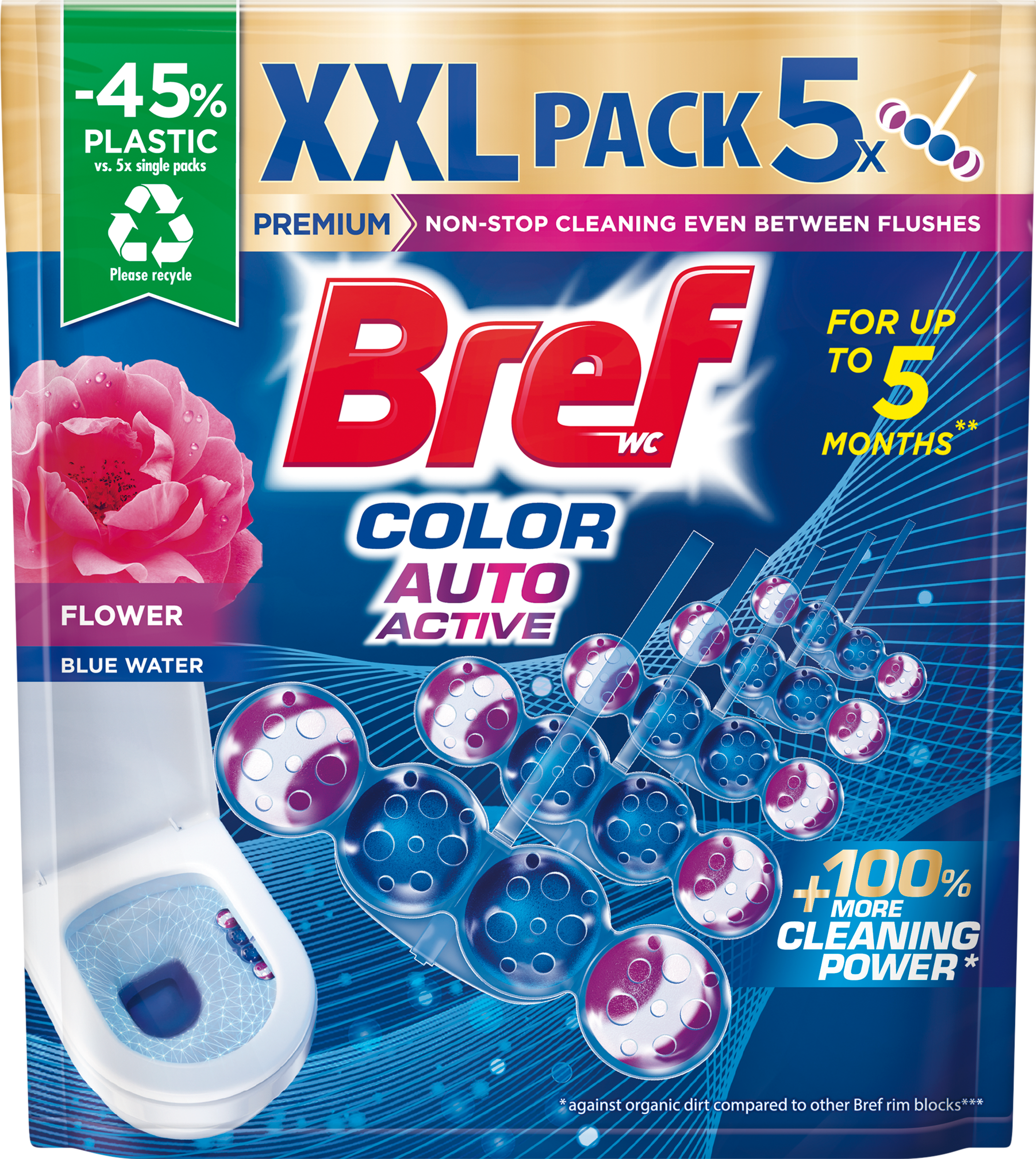 Bref Color Auto Active Flower 5x50g 