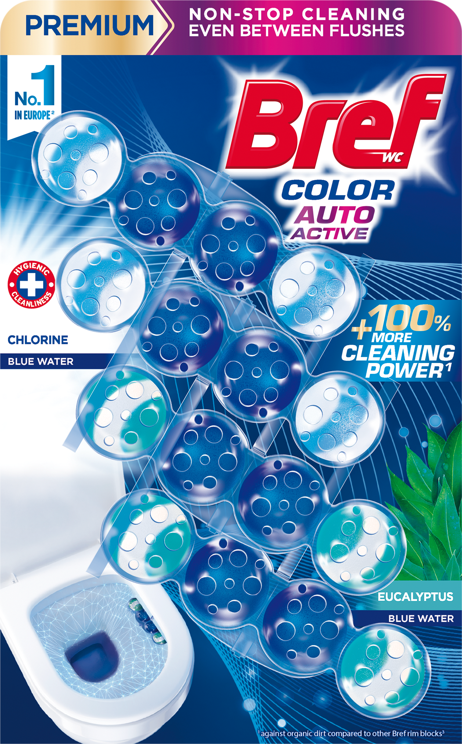 Bref Color Auto Active Chlorine-Eucalyptus 4x50g