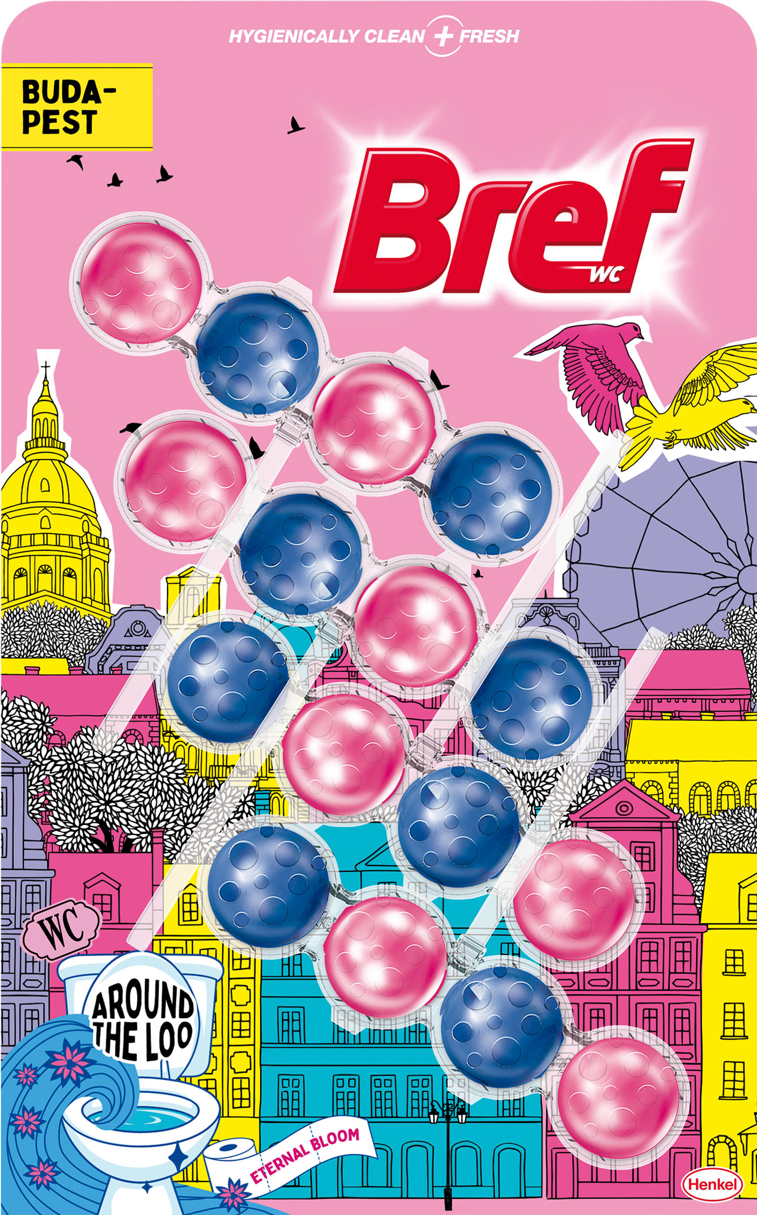 Bref Power Active Around the Loo Budapest 4x50g limited S26