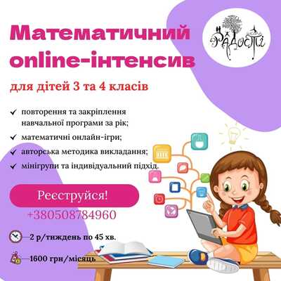 Попередній перегляд заходу Математичний онлайн-інтенсив