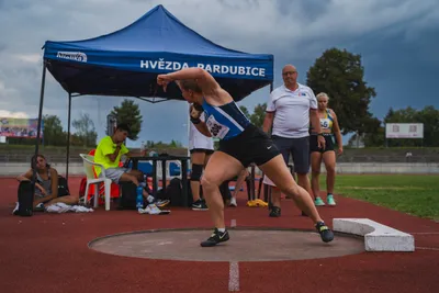 4. kolo druhé ligy družstev v atletice Hvězda Pardubice 13