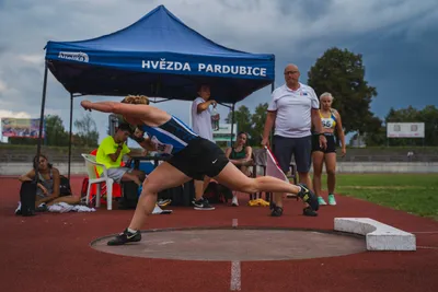 4. kolo druhé ligy družstev v atletice Hvězda Pardubice 14