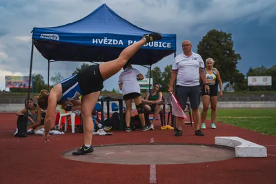 4. kolo druhé ligy družstev v atletice Hvězda Pardubice 17