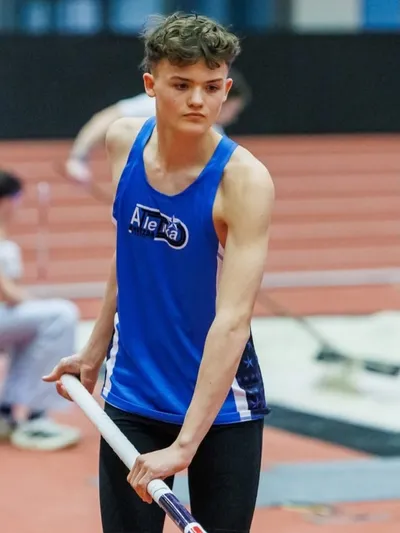 Matouš Klejch tyčka Hvězda Pardubice atletika