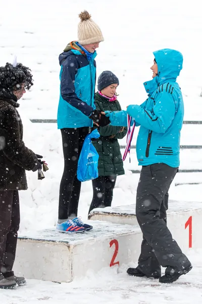 Mikulášský běh na atletickém stadionu Hvězda Pardubice 43