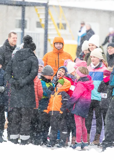 Mikulášský běh na atletickém stadionu Hvězda Pardubice 95