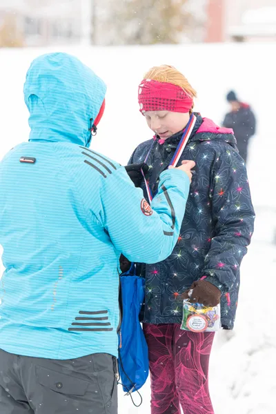 Mikulášský běh na atletickém stadionu Hvězda Pardubice 139