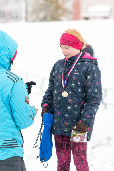 Mikulášský běh na atletickém stadionu Hvězda Pardubice 140