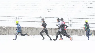 Mikulášský běh na atletickém stadionu Hvězda Pardubice 204