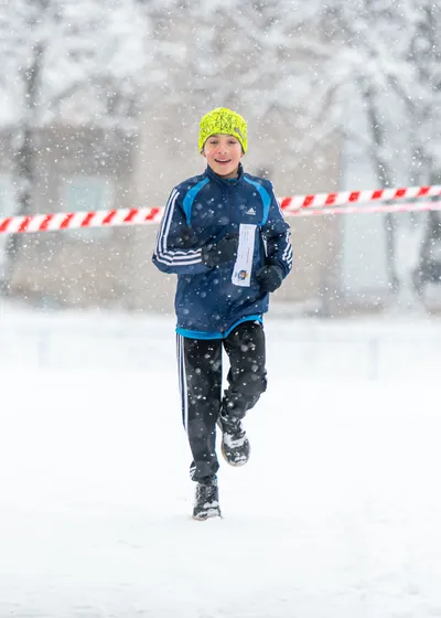Mikulášský běh na atletickém stadionu Hvězda Pardubice 209