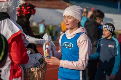Mikulášský běh 2024 na atletickém stadionu Hvězda Pardubice 2