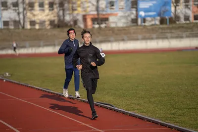 Mikulášský běh 2024 na atletickém stadionu Hvězda Pardubice 91