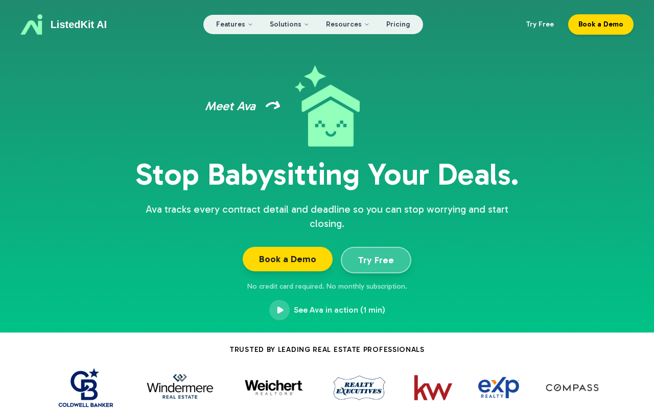 Screenshot of listedkit.ai
