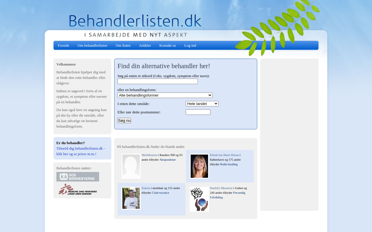 behandlerlisten.dk
