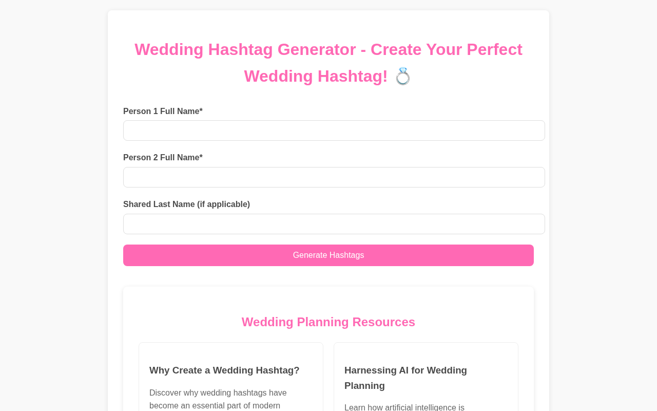 weddinghashtag.ai