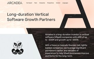Screenshot af arcadeagroup.com