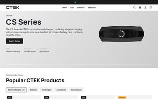 Screenshot af ctek.com