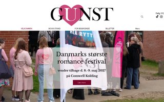 Screenshot af gunstfestival.com