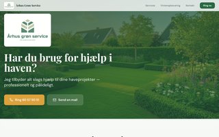 Screenshot af aarhusgronservice.dk